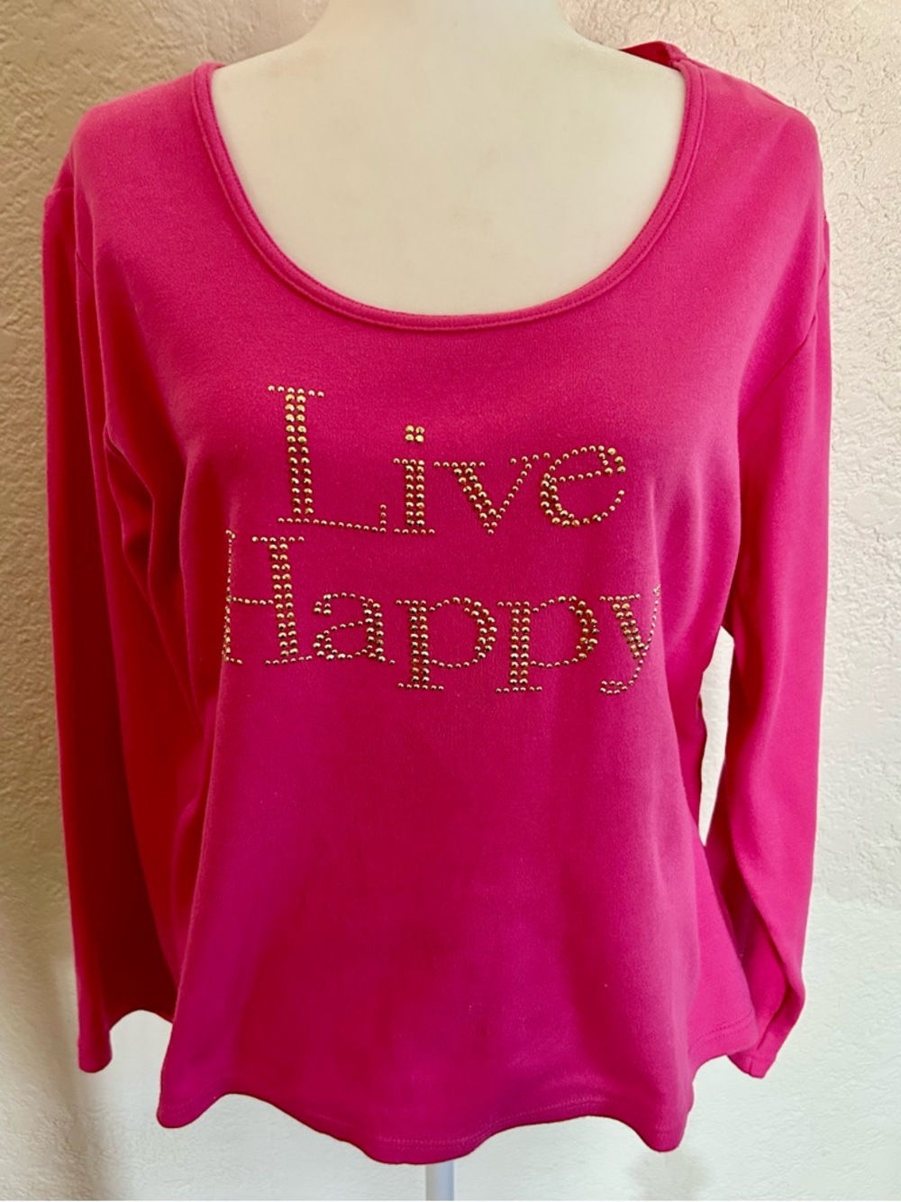 Quacker Factory Shirt. Live Happy